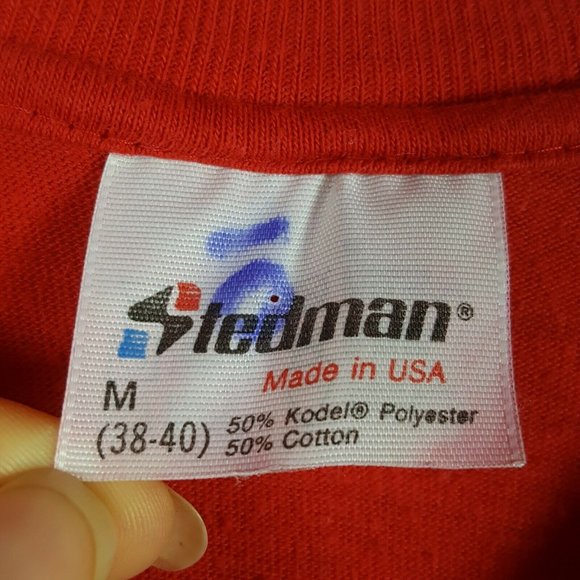 Vtg 80s Wilcox 87 Reunion T-Shirt M Red California - Picture 4 of 9